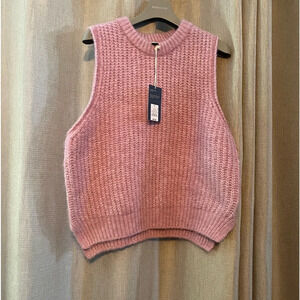 Universal Thread Pink Knit Sleeveless Sweater Vest